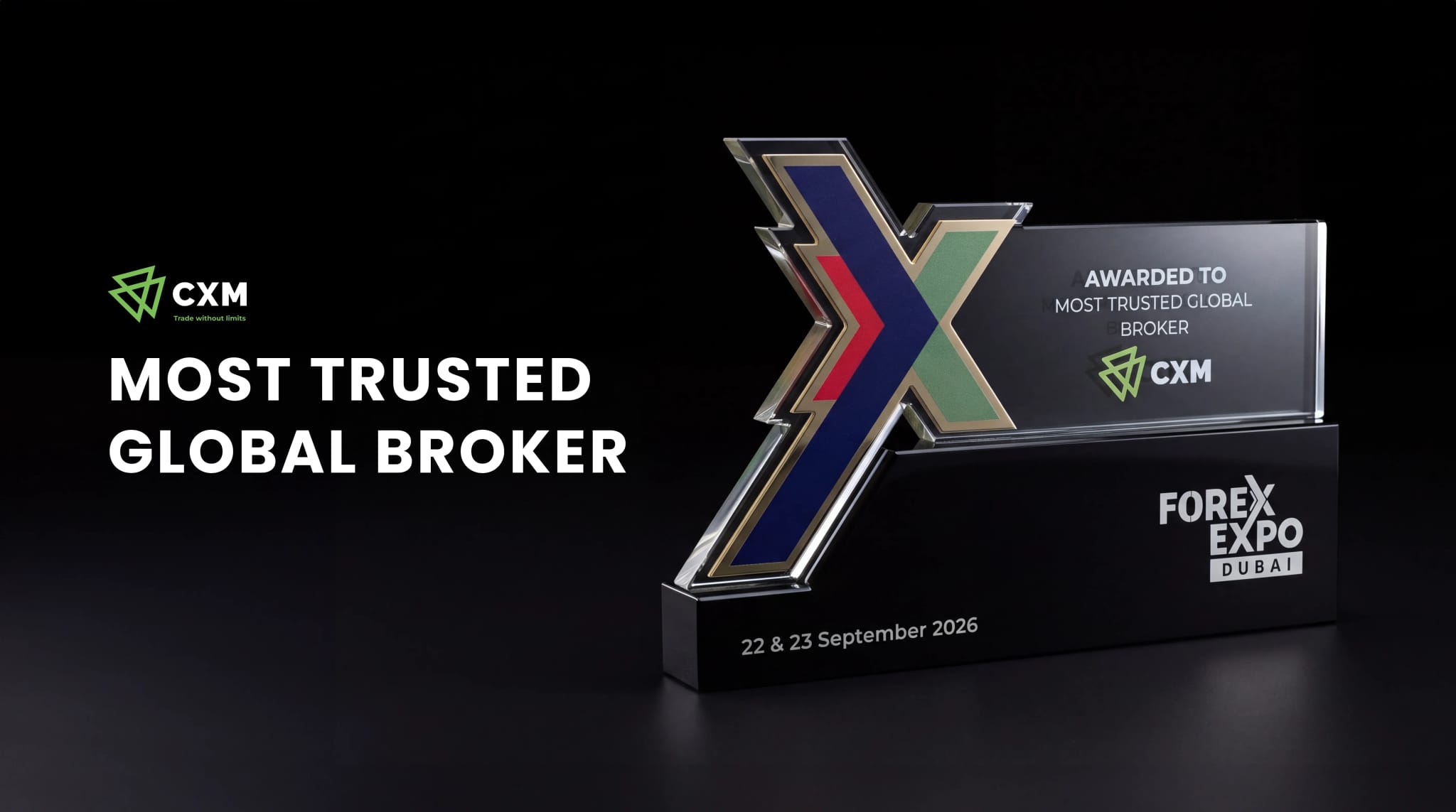 CXM Meraih Penghargaan Broker Global Paling Tepercaya di Forex Expo Dubai 2026